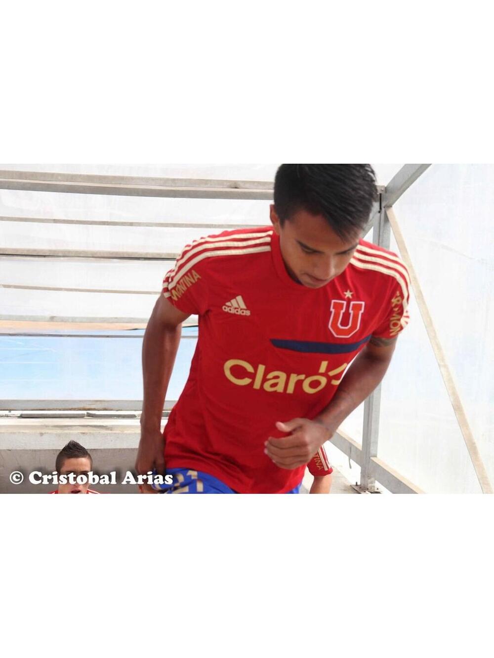 VERY RARE Universidad De Chile Jersey Large Adidas RED La U Football Soccer